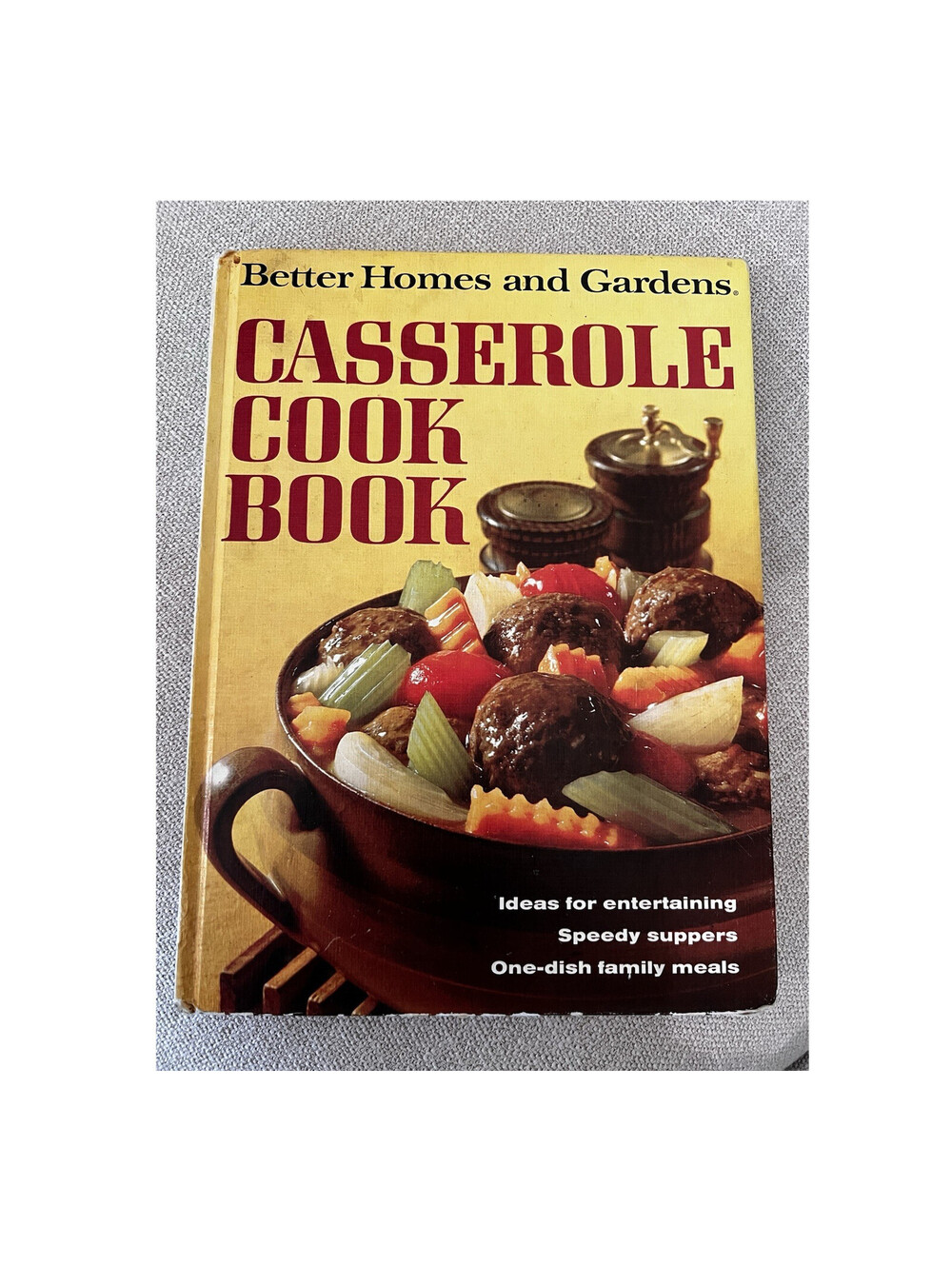 Vintage 1968 Better Homes and Gardens Casserole Cookbook Hardcover 8”x11”
